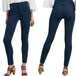 Pilcro and the Letterpress Stretch Skinny Pants Script Diamond Women’s 27 Blue